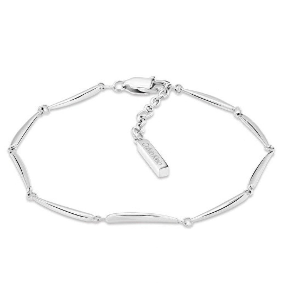 Γυναικείο βραχιόλι Calvin Klein Elongated Drops 35000996 ασημί από ανοξείδωτο ατσάλι