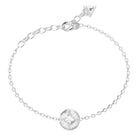 Γυναικείο Βραχιόλι Guess 4G Supreme JUBB06397JWRHL Ασημί Με Πέτρες
