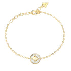 Γυναικείο Βραχιόλι Guess 4G Supreme JUBB06397JWYGL Χρυσό Με Πέτρες