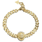 Βραχιόλι Guess Queen JUBB06190JWYGL Χρυσό με Πέτρες
