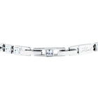 Βραχιόλι Karl Lagerfeld Crystals KLAYC28 Ασημί με Λευκές Πέτρες