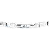 Κούμπωμα από το γυναικείο βραχιόλι Karl Lagerfeld Crystals KLAYC28 με ρυθμιζόμενο μήκος από 16 έως 18 cm.