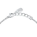Κούμπωμα από το γυναικείο βραχιόλι Karl Lagerfeld Crystals KLAYC65 με ρυθμιζόμενο μήκος από 17 έως 20 cm.