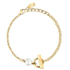 Βραχιόλι Karl Lagerfeld Pearl KLAYR13 Χρυσό με Πέρλα
