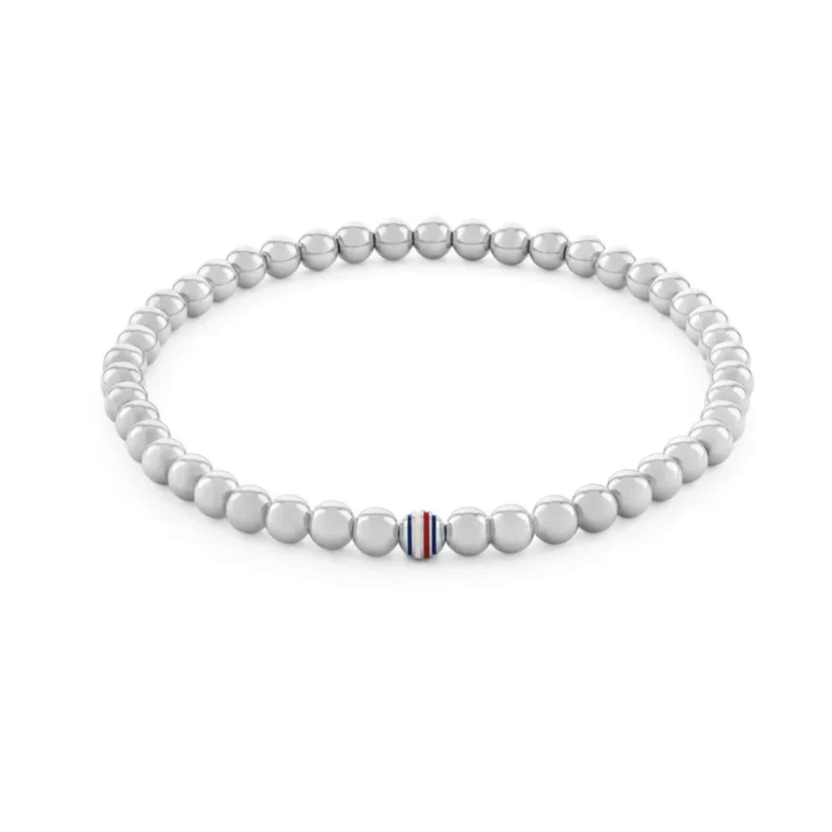Γυναικείο ατσάλινο ασημί βραχιόλι Tommy Hilfiger 2780937 μήκους 16.5 cm με χάντρες.