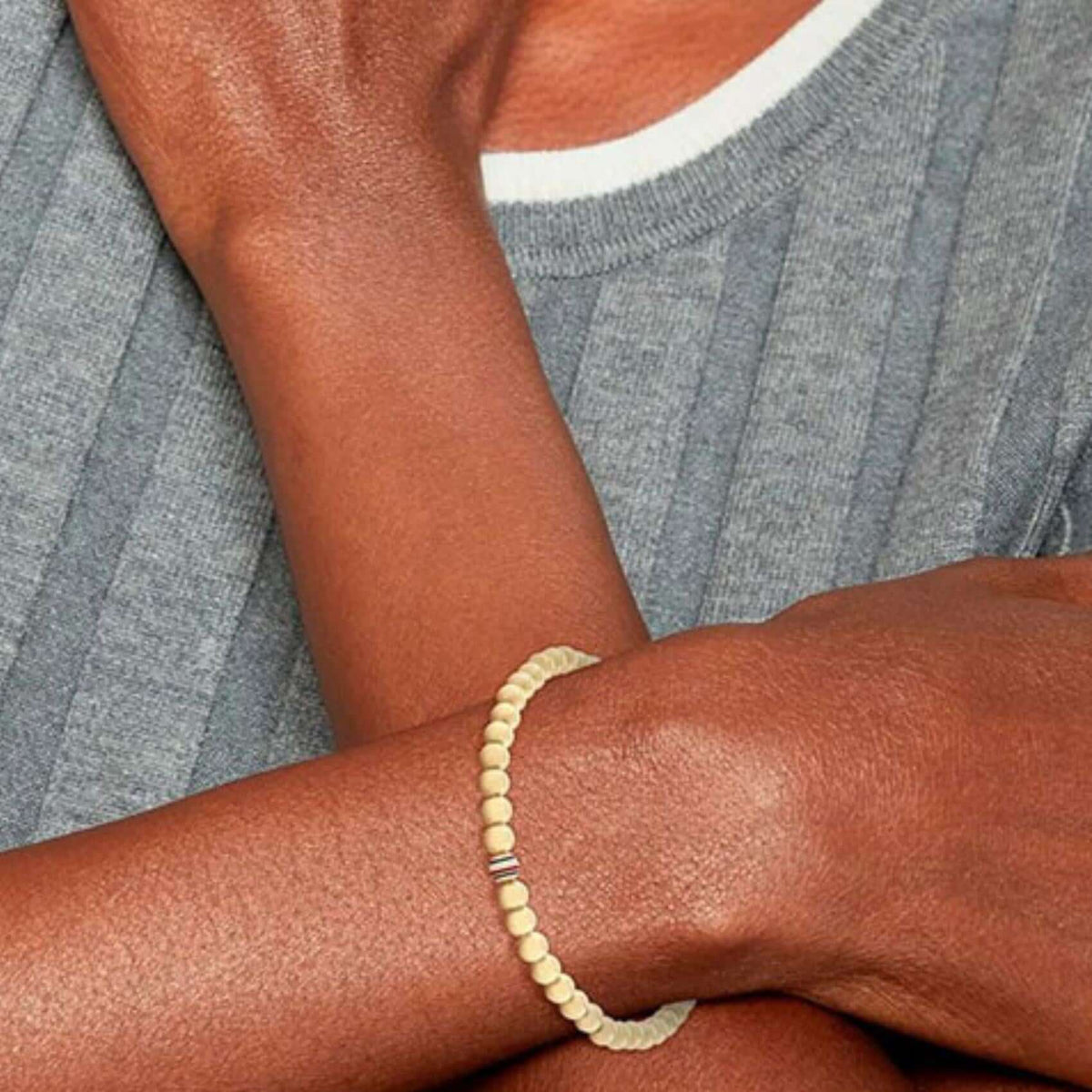Γυναικείο Βραχιόλι Tommy Hilfiger Ατσάλινο Χρυσό Με Χάντρες 2780938
