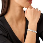 Γυναικείο Βραχιόλι Χειροπέδα Emporio Armani Couples EGS3088040 με Κρύσταλλα
