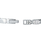 Βραχιόλι Χειροπέδα Karl Lagerfeld Crystals KLAYC64 Ασημί με Λευκές Πέτρες