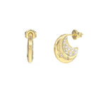 Κρίκοι Guess Aurora JUBE06229JWYGT/U σε Χρυσό Χρώμα με Ζιργκόν