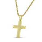 Βαπτιστικός Σταυρός για Κορίτσι MCS076 Χρυσός 14K Λουστρέ με Γεωμετρικό Σχεδιασμό