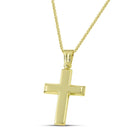 Βαπτιστικός Σταυρός για Κορίτσι MCS076 Χρυσός 14K Λουστρέ με Γεωμετρικό Σχεδιασμό
