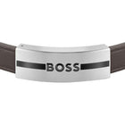 Βραχιόλι Boss 1580496M Δερμάτινο Καφέ