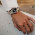 Ρολόι JCOU Serenity JU19068-5 Με Δίχρωμο Μπρασελέ & Μπλε Καντράν