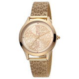 Γυναικείο ρολόι Just Cavalli Animal JC1L170M0075 με ροζ χρυσό ατσάλινο μπρασελέ και ροζ χρυσό καντράν διαμέτρου 34mm.