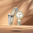 Ρολόι Just Cavalli Signature Snake Sirena JC1L351M0055 Με Δίχρωμο Μπρασελέ