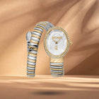 Ρολόι Just Cavalli Signature Snake Velina JC1L353M0055 Με Δίχρωμο Μπρασελέ