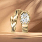 Ρολόι Just Cavalli Signature Snake Fiore JC1L390M0025 Με Χρυσό Μπρασελέ & Ασημί Καντράν