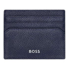 Καρτοθήκη Hugo Boss Classic Grained HLC416N σε Μπλε Χρώμα