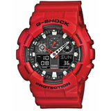 Ρολόι Casio G-Shock GA-100B-4AER Με Κόκκινο Καουτσούκ Λουράκι