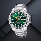 Καταδυτικό Ρολόι The Originals Festina F20665/2 Με Ασημί Μπρασελέ & Πράσινο Καντράν