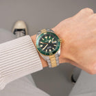 Καταδυτικό Ρολόι The Originals Festina F20706/2 Με Ασημί-Χρυσό Μπρασελέ & Πράσινο Καντράν