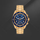 Καταδυτικό Ανδρικό Ρολόι Michael Kors Maritime MK9202 Χρονογράφος με Χρυσό Μπρασελέ & Μπλε Καντράν
