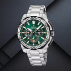 Καταδυτικό Ρολόι Festina Chrono Bike F20724/3 Με Ασημί Μπρασελέ & Πράσινο Καντράν
