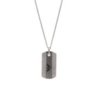 Ανδρικό Κολιέ Ταυτότητα Emporio Armani EGS3149040 Με Ασημί Αλυσίδα