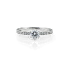 Μονόπετρο Με Διαμάντι & Πλαϊνές Πέτρες 1.29ct-H-VS2-EX Με Πιστοποίηση IGI