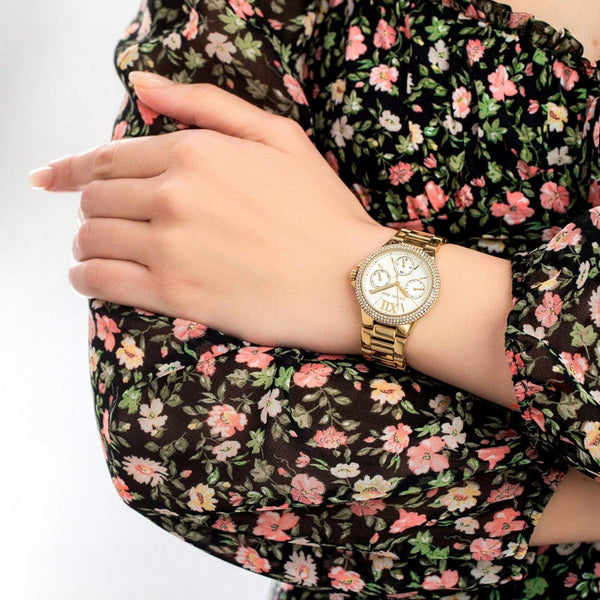 Ρολόι Michael Kors Camille MK6844 Με Χρυσό Μπρασελέ & Ζιργκόν