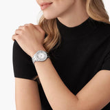 Γυναικείο ρολόι Michael Kors Harlowe MK4708 με ασημί ατσάλινο μπρασελέ και ασημί καντράν 38mm με ζιργκόν.