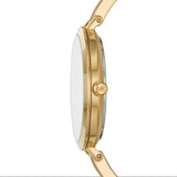 Γυναικείο ρολόι Michael Kors Jaryn MK4341 με λεπτό χρυσό μπρασελέ, στρογγυλό χρυσό καντράν και στεφάνι 36mm.