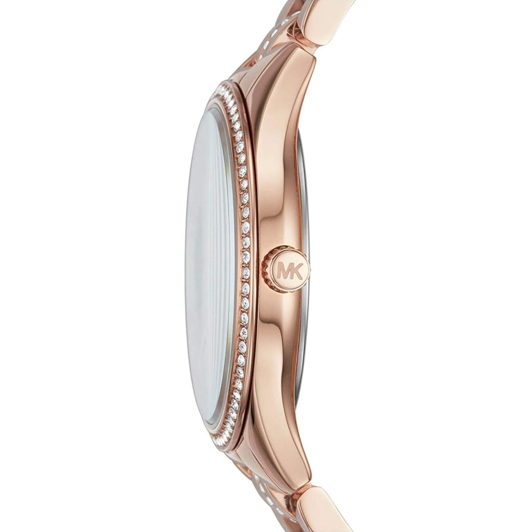 Πλαϊνή όψη ρολογιού Michael Kors Lauryn MK3716.