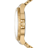Γυναικείο ρολόι Michael Kors Lennox MK7335 με χρυσό ατσάλινο μπρασελέ και χρυσό καντράν 37mm με ζιργκόν.