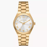 Γυναικείο ρολόι Michael Kors Lennox MK7391 με χρυσό ατσάλινο μπρασελέ και άσπρο καντράν 37mm.