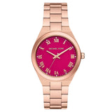 Γυναικείο ρολόι Michael Kors Lennox MK7462 με ροζ χρυσό ατσάλινο μπρασελέ και ροζ καντράν 37mm.