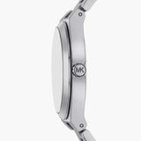 Γυναικείο ρολόι Michael Kors Lennox MK7393 με ασημί ατσάλινο μπρασελέ και ασημί καντράν 37mm.