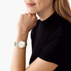 Ρολόι Michael Kors Lennox MK7464 Με Δίχρωμο Μπρασελέ