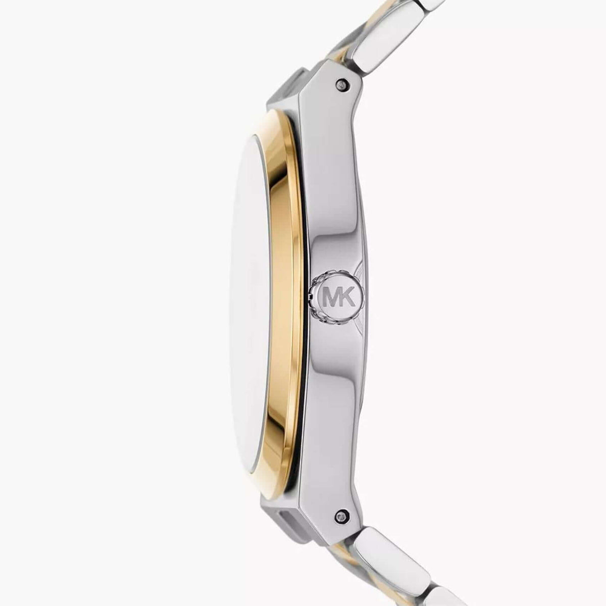 Γυναικείο ρολόι Michael Kors Lennox MK7464  με ασημί-χρυσό ατσάλινο μπρασελέ και άσπρο καντράν 37mm.