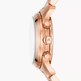 Γυναικείο ρολόι χρονογράφος Michael Kors Runway MK7324 με ροζ χρυσό ατσάλινο μπρασελέ και ροζ χρυσό καντράν διαμέτρου 38mm.