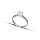 Μονόπετρο Με Διαμάντι 'V' & Πλαϊνές Πέτρες 1.29ct-H-VS2-EX Με Πιστοποίηση IGI