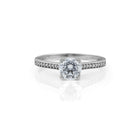 Μονόπετρο Με Διαμάντι 'V' & Πλαϊνές Πέτρες 1.29ct-H-VS2-EX Με Πιστοποίηση IGI