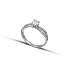 Μονόπετρο Με Διαμάντι & Πλαϊνές Πέτρες 1.29ct-H-VS2-EX Με Πιστοποίηση IGI