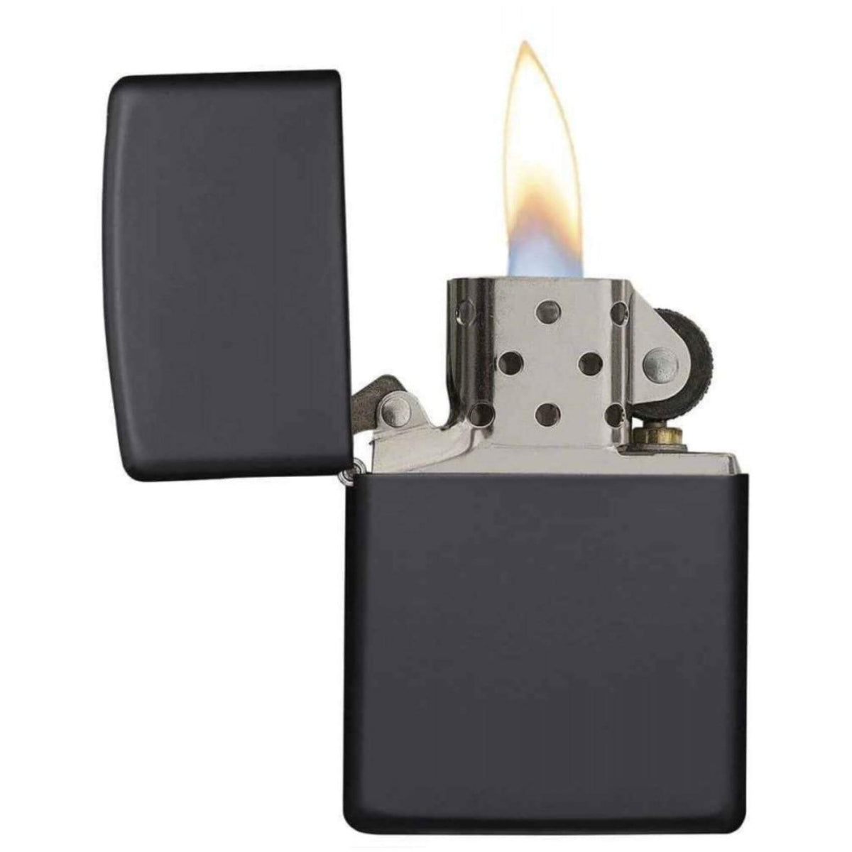 Αντιανεμικός αναπτήρας Zippo Black Matte 218 σε μαύρο χρώμα και ματ υφή με δυνατότητα χαράγματος για ένα προσωποποιημένο δώρο.