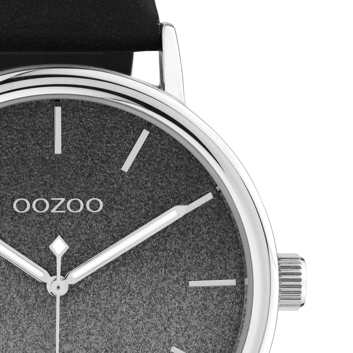 Ρολόι Oozoo C10939 Με Μαύρο Δερμάτινο Λουράκι