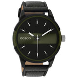 Ρολόι Oozoo C11002 Με Μαύρο Δερμάτινο Λουράκι
