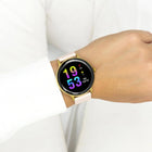 Ρολόι Smartwatch Oozoo Q00131 Με Ροζ Λουράκι Καουτσούκ