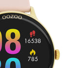 Ρολόι Smartwatch Oozoo Q00131 Με Ροζ Λουράκι Καουτσούκ