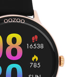 Ρολόι Smartwatch Oozoo Q00133 Με Μαύρο Λουράκι Καουτσούκ