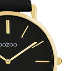 Ρολόι Oozoo Vintage C20180 Με Μαύρο Δερμάτινο Λουράκι